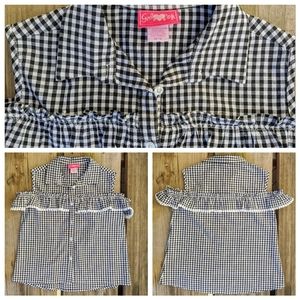 🌼HOST PICK🌼GIRL PINK Girl Ruffle Plaid Top 14/16